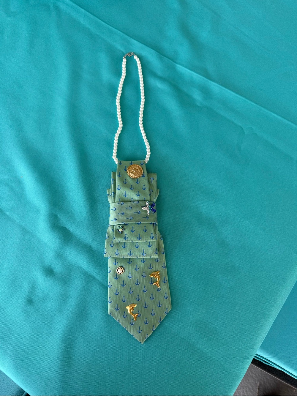 Under the Sea. Women’s silk tie necklace.
